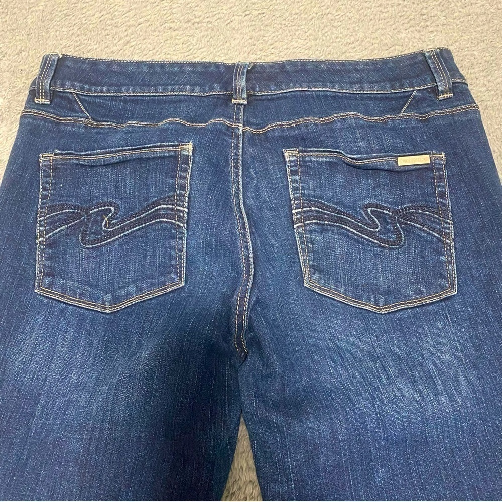 White House Black Market Blanc 10S Slim Ankle Dark Wash Jeans Feel Beautiful - Picture 6 of 13